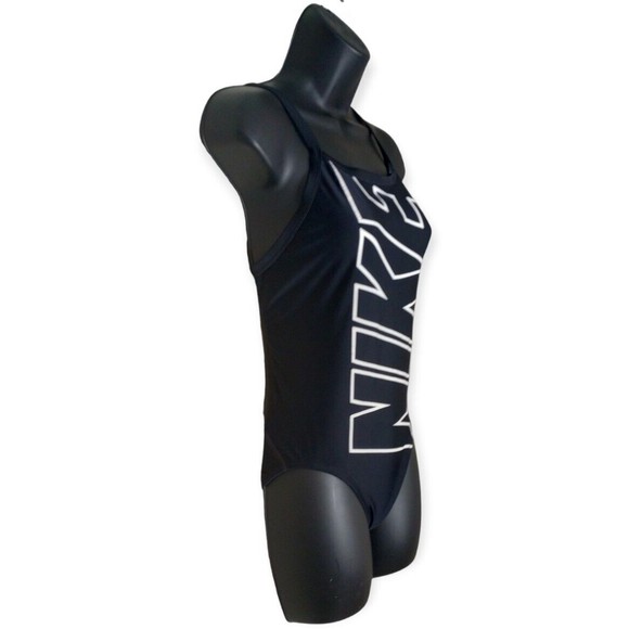 Nike Black and White Women's One Piece Swimsuit - Picture 3 of 14